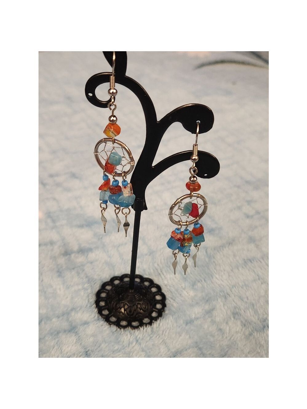 Spirit of Nature Dreamcatcher Earrings Multi-color